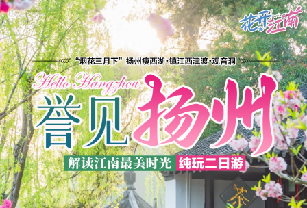 【誉见扬州】扬州瘦西湖•东关街•镇江西津渡纯玩二日游